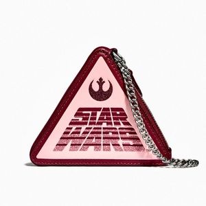 STAR WARS X COACH Rebel Alliance Pink Chain Wallet